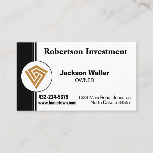 Minimalist Calling Card for Any Business Visitenkarte (Vorderseite)