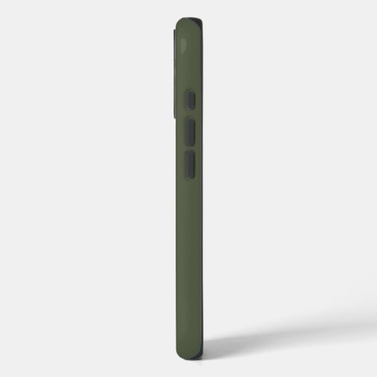 Minimalist Camo Green Monogram Name Case-Mate iPhone Hülle (Rückseite / Links)