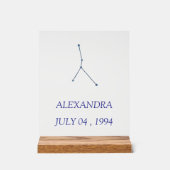 Minimalist Cancer Constellation Acrylic Sign - Per Acrylschild (Vorderseite)