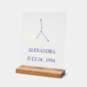 Minimalist Cancer Constellation Acrylic Sign - Per Acrylschild (Winkel)