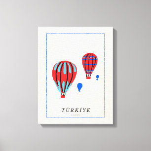 Minimalist Cappadocia Poster - Türkei Souvenir Leinwanddruck