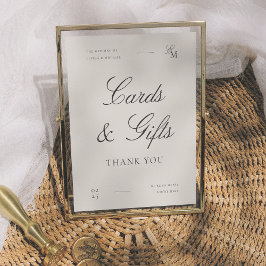 Minimalist Cards & Gifts Editorial Wedding Sign Poster