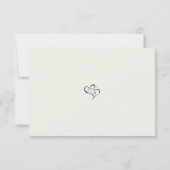 Minimalist Casual Script Photo Wedding Save The Date (Rückseite)
