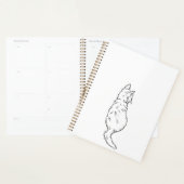 Minimalist Cat Back View Line Art Daily Planners Planer (Anzeige)