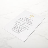 Minimalist Catholic Mass Wedding Folieneinladung (Gedreht)