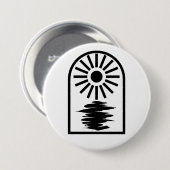 Minimalist Celestial Sun and water Button (Vorne & Hinten)