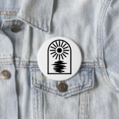 Minimalist Celestial Sun and water Button (Beispiel)