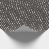 Minimalist Charcoal Ink Dash Texture Geschenkpapier (Ecke)