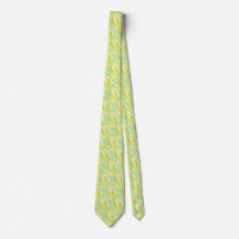 Minimalist Chartreuse Impressionist Blumenmuster