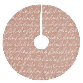 Minimalist Cheer with Cursive Whimsy Polyester Weihnachtsbaumdecke