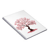 Minimalist Cherry Blossom Tree Notebook Notizblock (Rechte Seite)