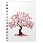 Minimalist Cherry Blossom Tree Notebook Notizblock (Vorderseite)
