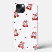 Minimalist Cherry Bow Phone Case iPhone/iPad case (Rückseite)