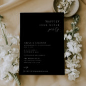 Minimalist Chic Happily Ever After Party Einladung
