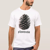 Minimalist Chic Rustic Pinecone Christmas T-Shirt (Vorderseite)