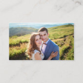 Minimalist Chic Wedding RSVP Website QR Code Photo Begleitkarte (Rückseite)