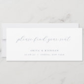 Minimalist Chic Wedding Table Seating Card Header Einladung (Vorderseite)