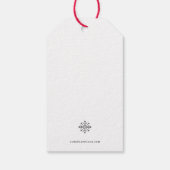 Minimalist Christmas Calligraphy Gift Tag Geschenkanhänger (Rückseite)