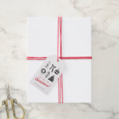 Minimalist Christmas Calligraphy Gift Tag Geschenkanhänger (Mit Garn)