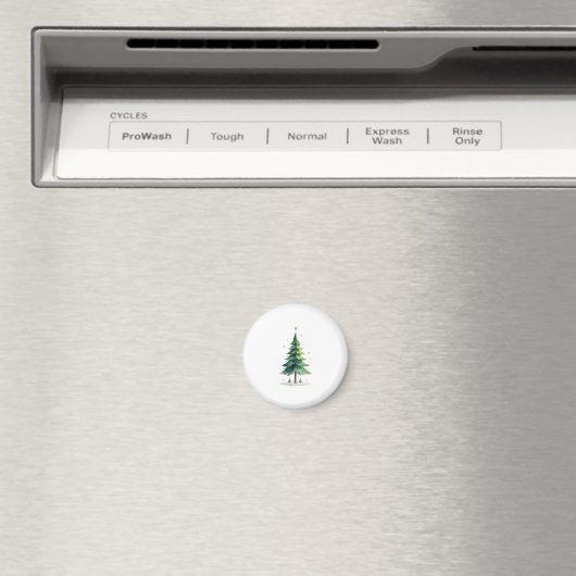 Minimalist Christmas Pine Tree Magnet – Holiday De (In Situ (Geschirrspüler))