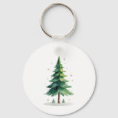 Minimalist Christmas Pine Tree Magnet – Holiday De Schlüsselanhänger (Vorderseite)
