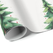 Minimalist Christmas Pine Tree Wrapping Paper – Ho Geschenkpapier (Rolleneckpunkt)