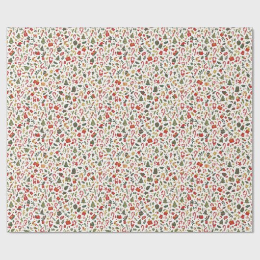 Minimalist Christmas Pine Tree Wrapping Paper – Ho Geschenkpapier (Flach)