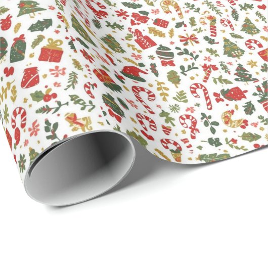 Minimalist Christmas Pine Tree Wrapping Paper – Ho Geschenkpapier (Rolleneckpunkt)