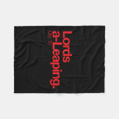 Minimalist Christmas T Shirt - Lords A Leang Q 10  Fleecedecke (Vorderseite (Horizontal))