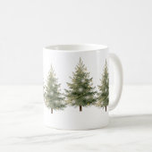 Minimalist Christmas Tree Design Kaffeetasse (VorderseiteRechts)