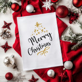 Minimalist Christmas Tree - Festive and Simple Geschirrtuch