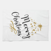 Minimalist Christmas Tree - Festive and Simple Geschirrtuch (Horizontal)