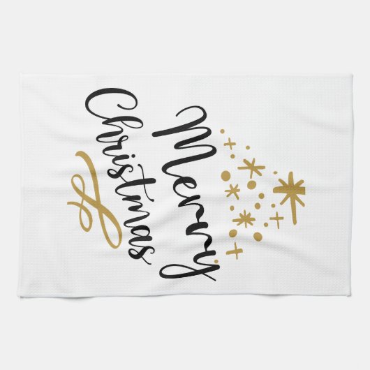 Minimalist Christmas Tree - Festive and Simple Geschirrtuch (Horizontal)