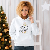 Minimalist Christmas Tree - Festive and Simple Hoodie