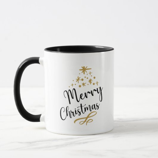 Minimalist Christmas Tree - Festive and Simple Tasse (Links)