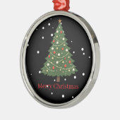 Minimalist Christmas Tree Ornament Aus Metall (Links)