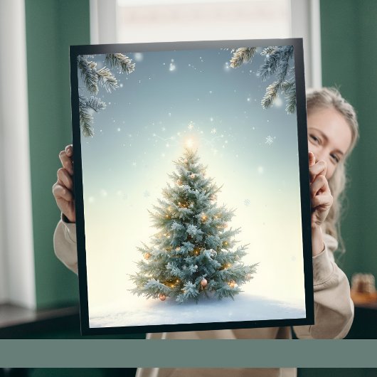 Minimalist Christmas Tree Poster
