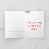 Minimalist Christmas Winter Scene Karte (Innenseite)