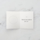 Minimalist Christmas Wreath Karte (Innenseite)