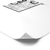 Minimalist City Maps Poster Line Art (Ecke)