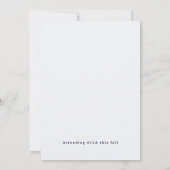 Minimalist class of 2026 Photo Graduation  Einladung (Rückseite)