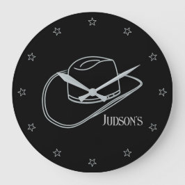Minimalist Classic Cowboy Lg. Wall Clock Große Wanduhr