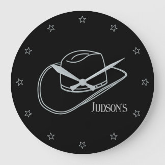 Minimalist Classic Cowboy Lg. Wall Clock Große Wanduhr