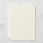 Minimalist Classy Calligraphy Ivory Wedding Einladung (Rückseite)