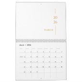 Minimalist Clean Design Kalender (Mär 2026)