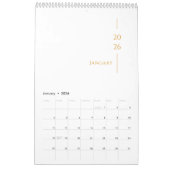 Minimalist Clean Design Kalender (Jan 2026)
