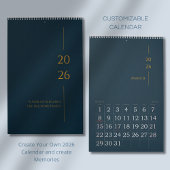Minimalist Clean Design Kalender