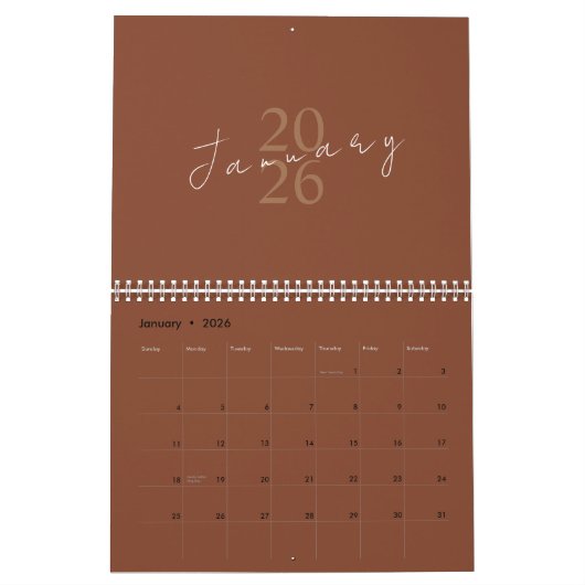 Minimalist Clean Design Kalender (Jan 2026)