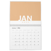 Minimalist Clean Modern Color Design Calendar Kalender (Jan 2026)