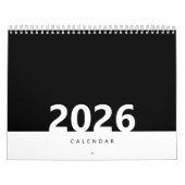 Minimalist Clean Modern Design Calendar Kalender (Titelbild)